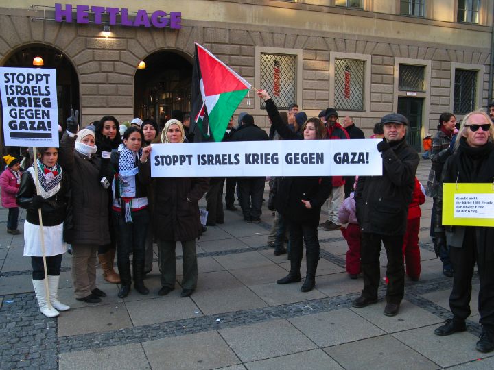 Gaza Mahnwache M�nchen 30.12.2008