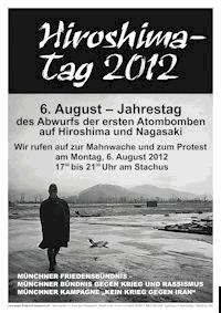 Kundgebung Stachus 17 Uhr Hiroshima 2012