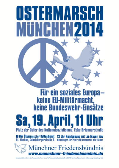 Ostermarsch München 2014 www.muenchner-friedensbuendnis.de