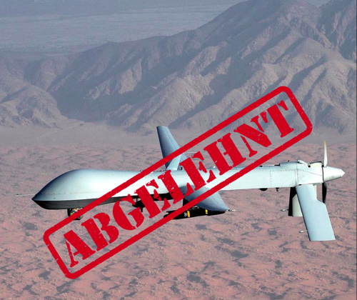 Proteste gegen die Rüstungsmesse AIRTEC 3. November 2015