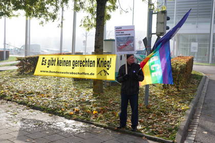 Foto: Martin Pilgram Protest AIRTEC Messe Nord