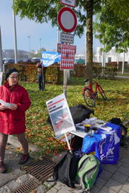 Foto: Martin Pilgram Protest AIRTEC Messe Nord
