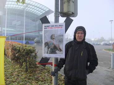 Foto: Jörg Matheisen Protest AIRTEC Messe Nord