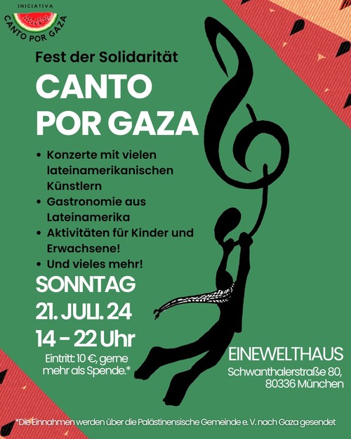 Canto Por GAZA Sontag 21. Juli