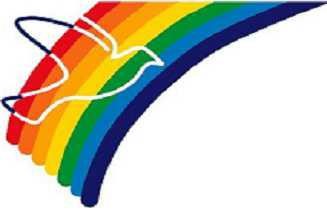 Regenbogen mit Taube