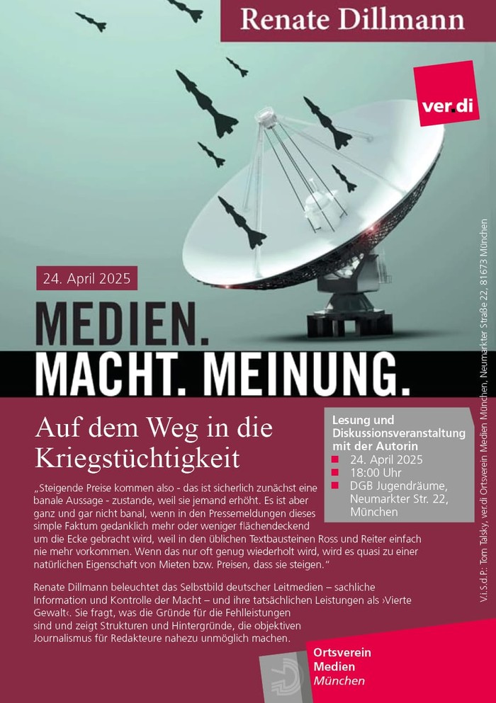 Medien. Macht. Meinung. Auf dem Weg in die Kriegstüchtigkei
