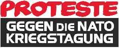 Protest gegen die
Kriegstagung